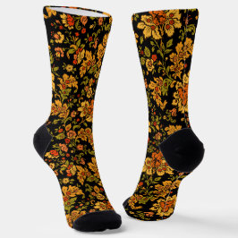 Gelbe Blume Power Socken