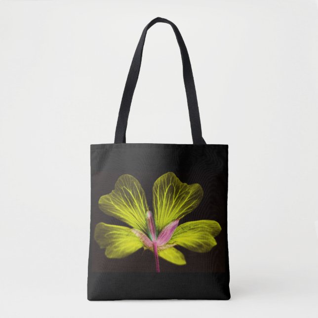 Gelbe Blume Power Totbeutel (Vorderseite)