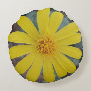 Gelbe Blume Rundkissen Rundes Kissen