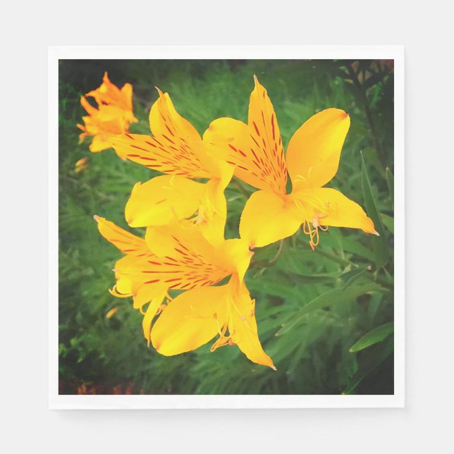 Gelbe Blume Serviette (Vorderseite)