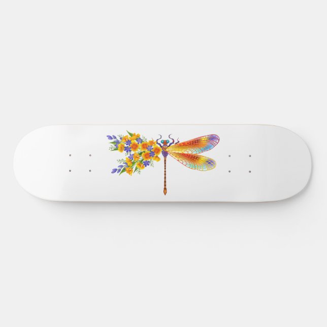 Gelbe Blume Skateboard (Horizontal)