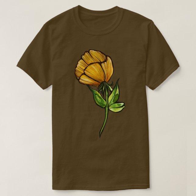 Gelbe Blume T-Shirt (Design vorne)