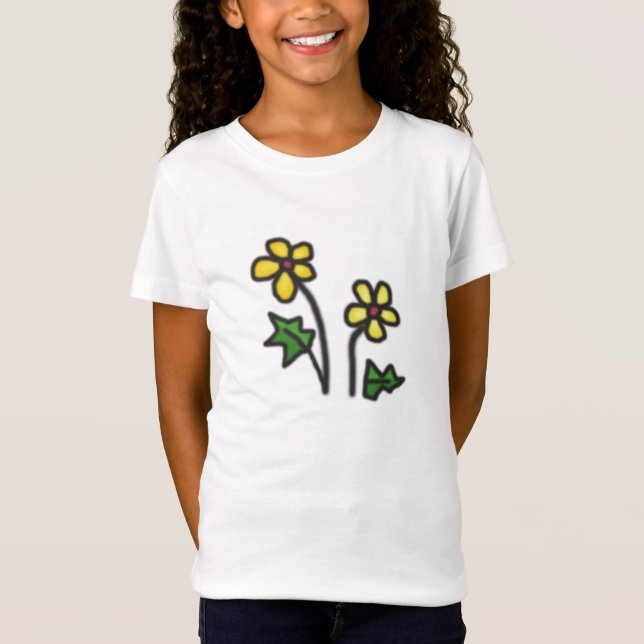 Gelbe Blume T-Shirt (Vorderseite)