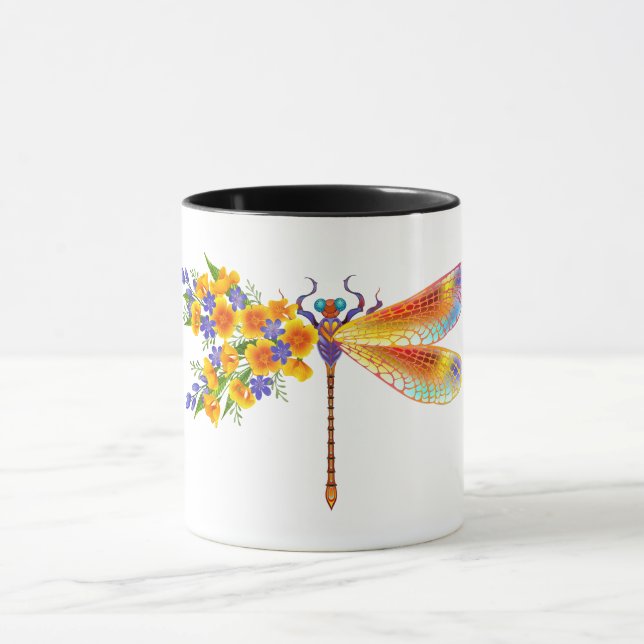 Gelbe Blume Tasse (Zentrum)