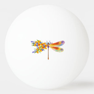 Gelbe Blume Tischtennisball