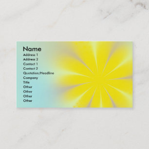 Gelbe Blume Visitenkarte