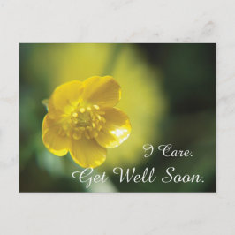 Gelbe Blume wird gut Postkarte