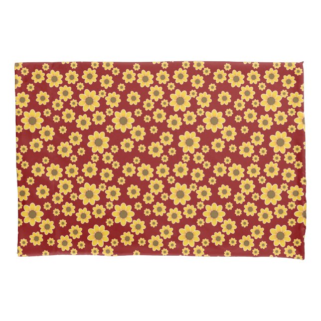 Gelbe Blume | Yellow Daisy Pattern Kissenbezug (Vorderseite)
