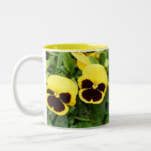 Gelbe Blume Zweifarbige Tasse