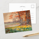 Gelbe Blumen an einem grauen Tag | Julian Onderdon Postkarte<br><div class="desc">Gelbe Blumen an einem grauen Tag (1911) von Julian Onderdonk ist ein bezauberndes Landschaftsbild, das die Lebendigkeit goldener Wildblumen mit den gedämpften Tönen eines bewölkten, bewölkten Himmels kontrastiert. Das weiche Bürstenwerk und die ausgewogene Komposition schaffen eine ruhige und zugleich emotionale Szene und zeigen Onderdonks tiefe Wertschätzung für die natürliche Schönheit...</div>