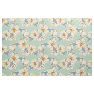 Gelbe Blumen. Aquarellgarten 1 Stoff