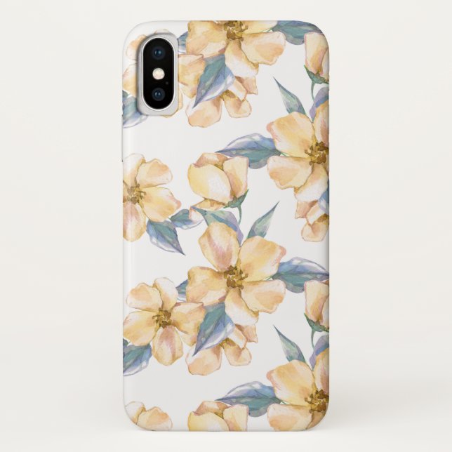 Gelbe Blumen. Aquarellgarten 2 Case-Mate iPhone Hülle (Rückseite)