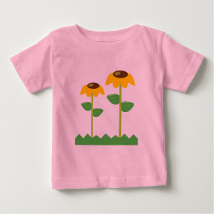 Gelbe Blumen Baby T-shirt