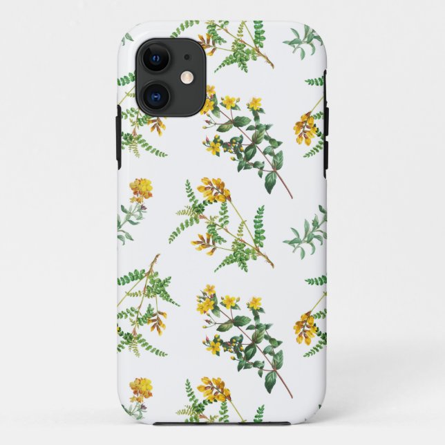 Gelbe Blumen Case-Mate iPhone Hülle (Rückseite)