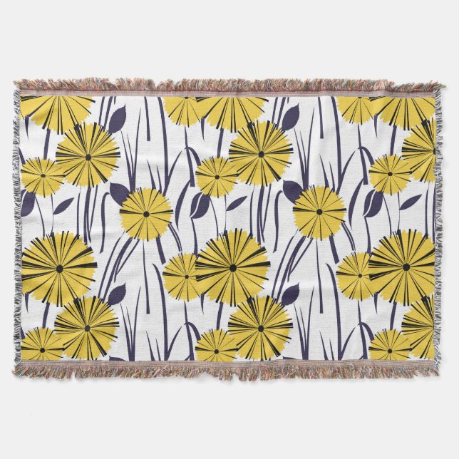 Gelbe Blumen Decke (Vorderseite)