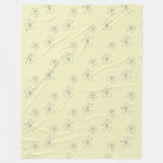 gelbe Blumen Decke (Vorderseite)