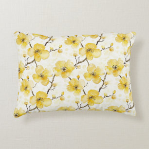 Gelbe Blumen Dekokissen