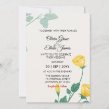 Gelbe Blumen Florales Design Hochzeit