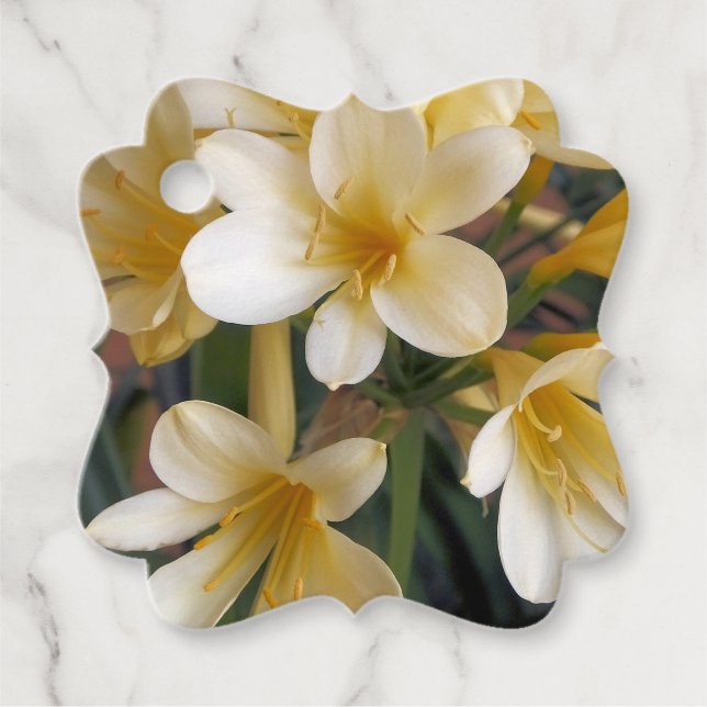 GELBE BLUMEN GESCHENKANHÄNGER (Vorderseite)