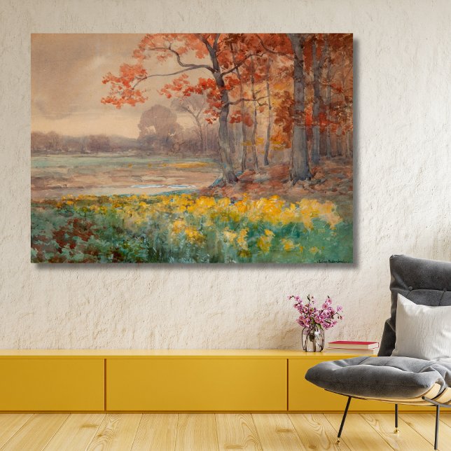 Gelbe Blumen Grau Day, 1911 Leinwanddruck (Von Creator hochgeladen)