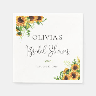Gelbe Blumen-Hochzeitsdusche-Serviette Serviette