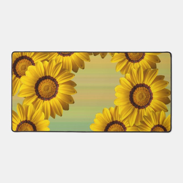 Gelbe Blumen im Frühling Schreibtischunterlage (Vorderseite)