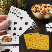 Gelbe Blumen Klassische Spielkarten