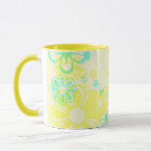 GELBE BLUMEN KÜCHE TASSE SETS