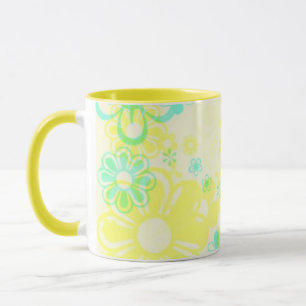 GELBE BLUMEN KÜCHE TASSE SETS