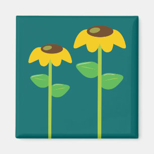 Gelbe Blumen Magnet