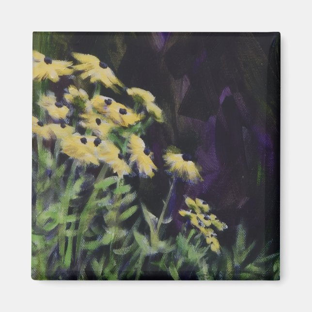 Gelbe Blumen Magnet (Vorne)