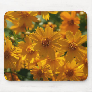 Gelbe Blumen-Mausunterlage Mousepad