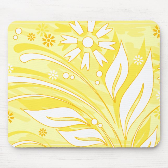 gelbe Blumen Mousepad (Vorne)