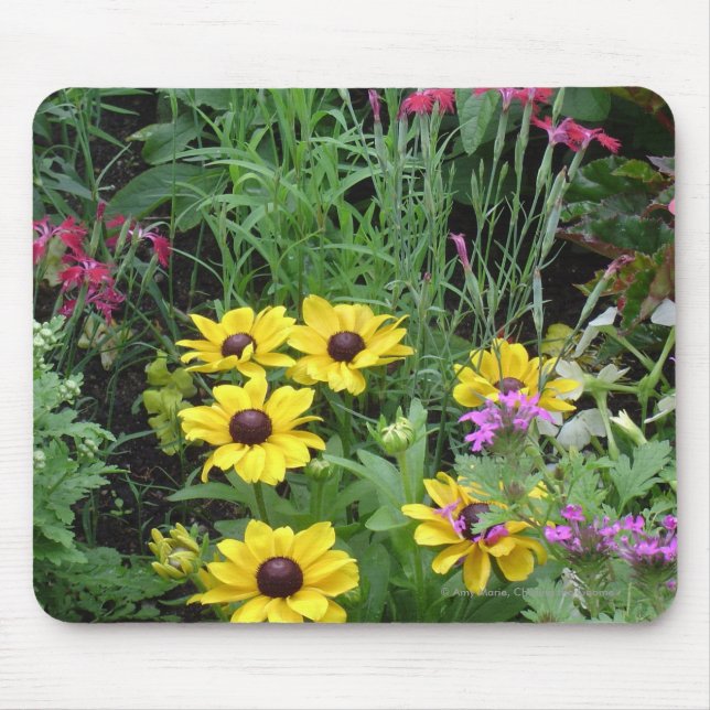 Gelbe Blumen Mousepad (Vorne)