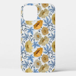Gelbe Blumen: Nahtloses Textildesign Case-Mate iPhone Hülle