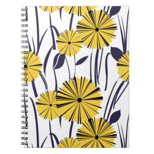 Gelbe Blumen Notizblock