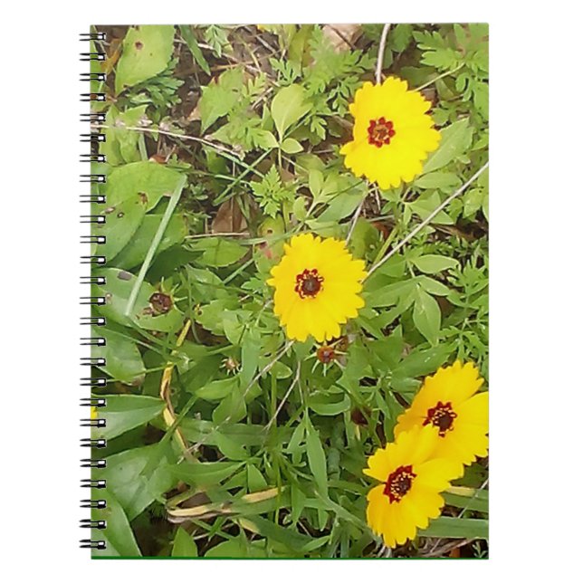 Gelbe Blumen Notizblock (Vorderseite)