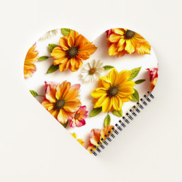 gelbe Blumen Notizbuch
