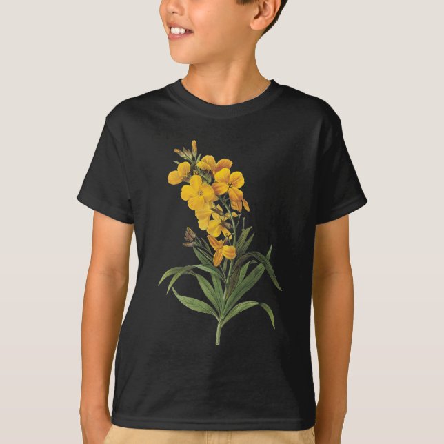 Gelbe Blumen, Pierre Joseph Redouté T-Shirt (Vorderseite)