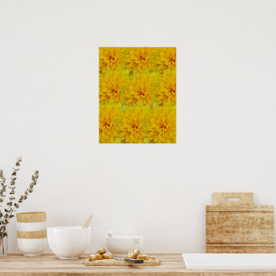 Gelbe Blumen Poster