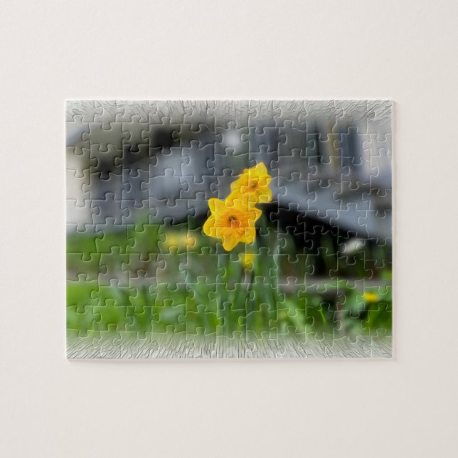 Gelbe Blumen Puzzle (Horizontal)