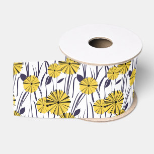 Gelbe Blumen Ripsband