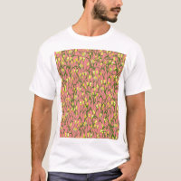 Gelbe Blumen Rosa Hintergrund Vintag