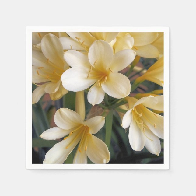 GELBE BLUMEN SERVIETTE (Vorderseite)