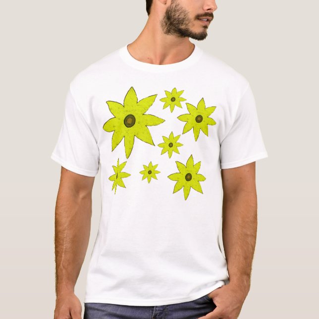 Gelbe Blumen T-Shirt (Vorderseite)