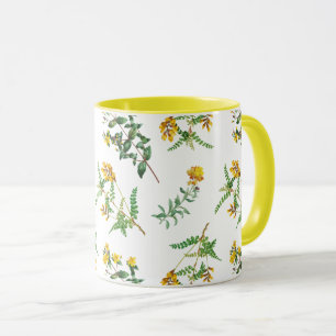 Gelbe Blumen Tasse