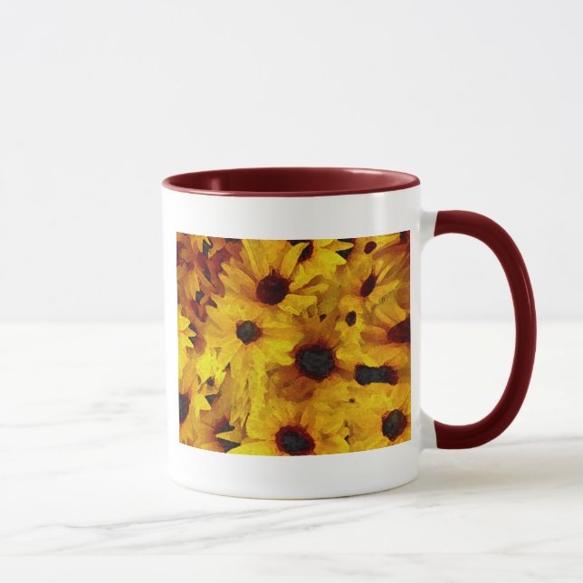 Gelbe Blumen Tasse (Rechts)