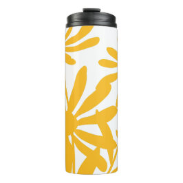 GELBE BLUMEN THERMOSBECHER