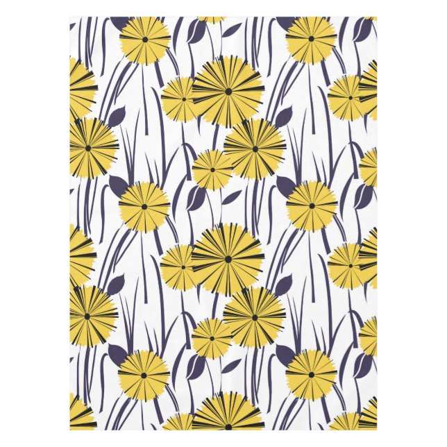 Gelbe Blumen Tischdecke (Vorderseite)
