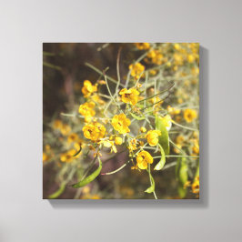 Gelbe Blumen überzogene Canvas Leinwanddruck